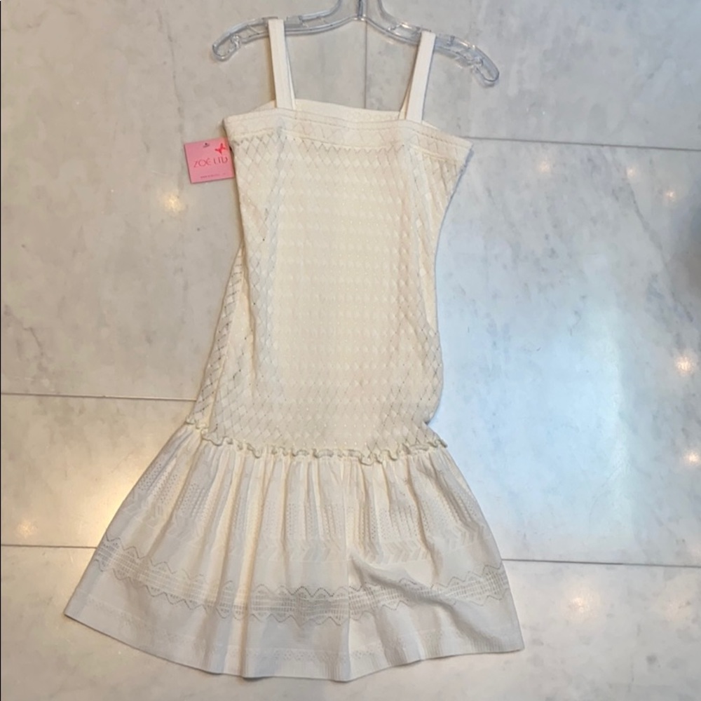ZOE LTD youth girls white dress size 16 - Picture 6 of 7